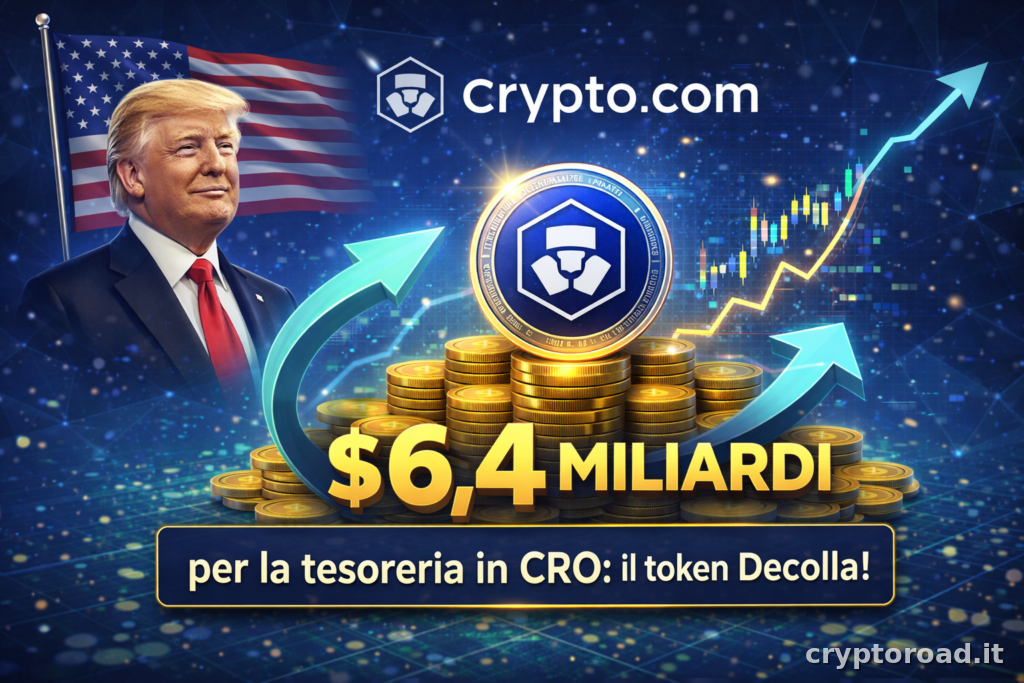 Trump Media e Crypto.com avviano una società da 6,4 miliardi $ per la tesoreria in CRO: il token Decolla!