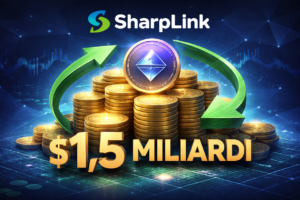 SharpLink autorizza buyback da 1,5 miliardi $: focus su “ETH per azione”