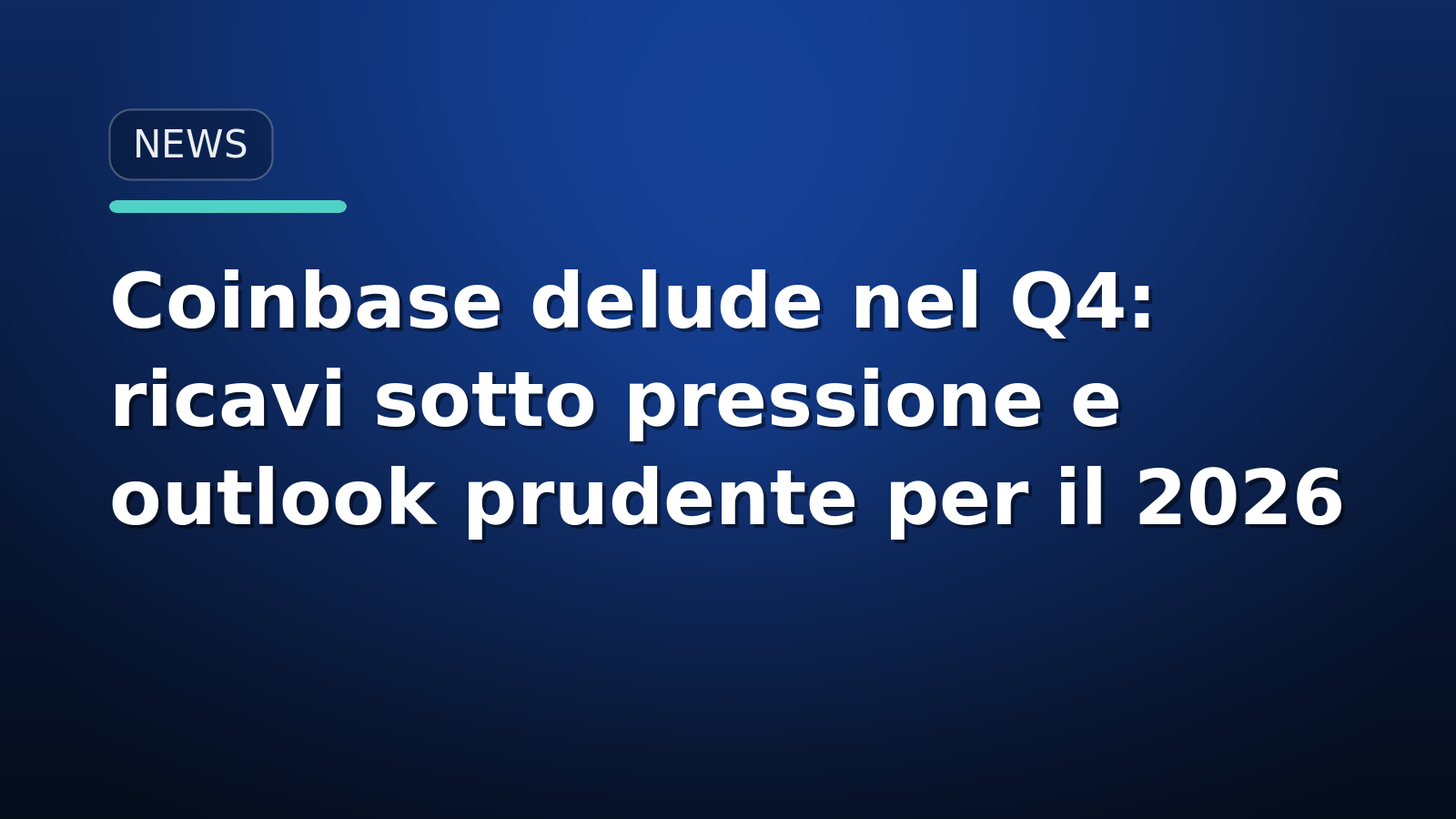 Schema: Coinbase delude ricavi sotto pressione outlook
