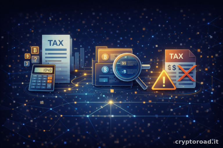 Fisco crypto: principi, tracciamento e errori comuni (generale)