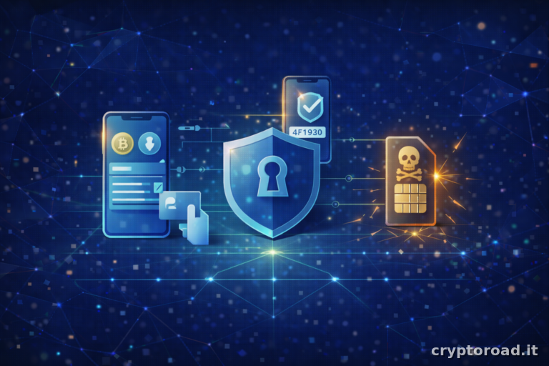 Sicurezza mobile: wallet su smartphone, 2FA e SIM swap
