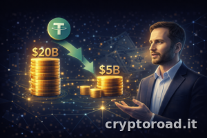 Tether ridimensiona il fundraising da $20 miliardi a $5: Ardoino parla di «misconception»
