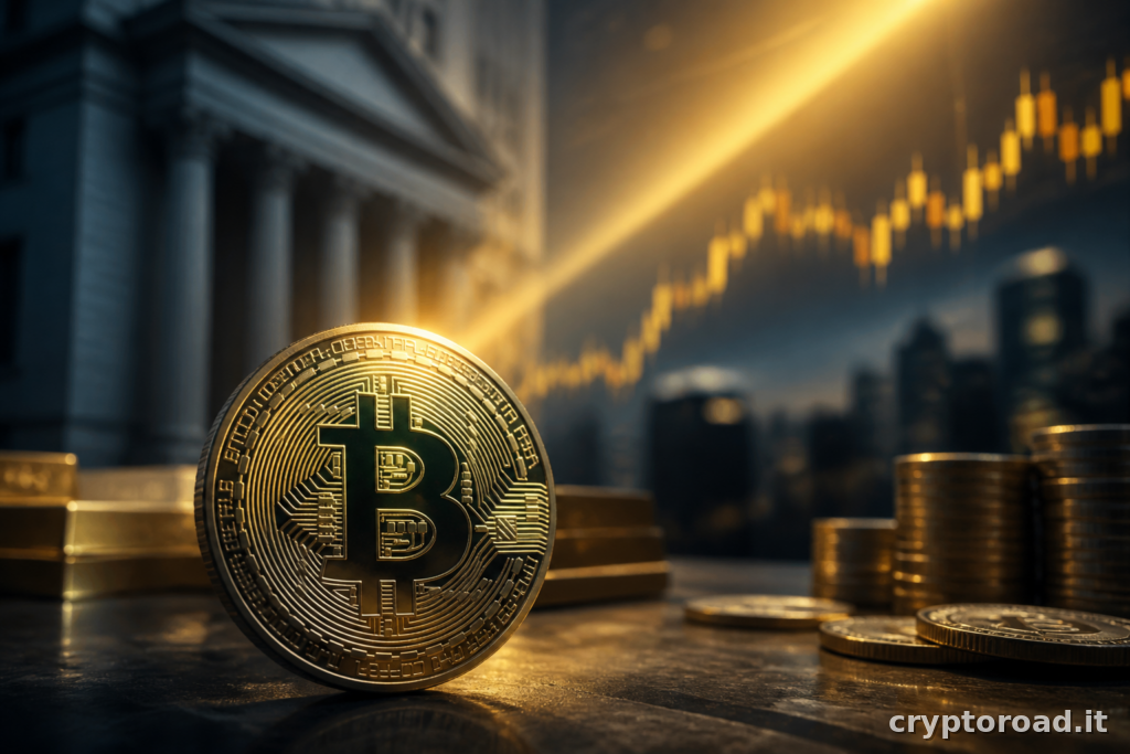 Bitcoin sopra 69000 dollari con movimento di mercato in rialzo