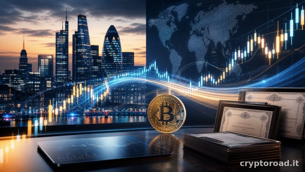 Londra e mercati finanziari globali per il trading azionario digitale