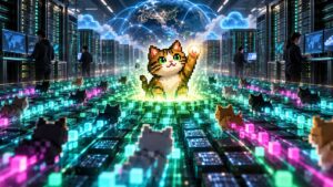 Hashcats mining con pixel cat e server GPU noleggiati nel cloud