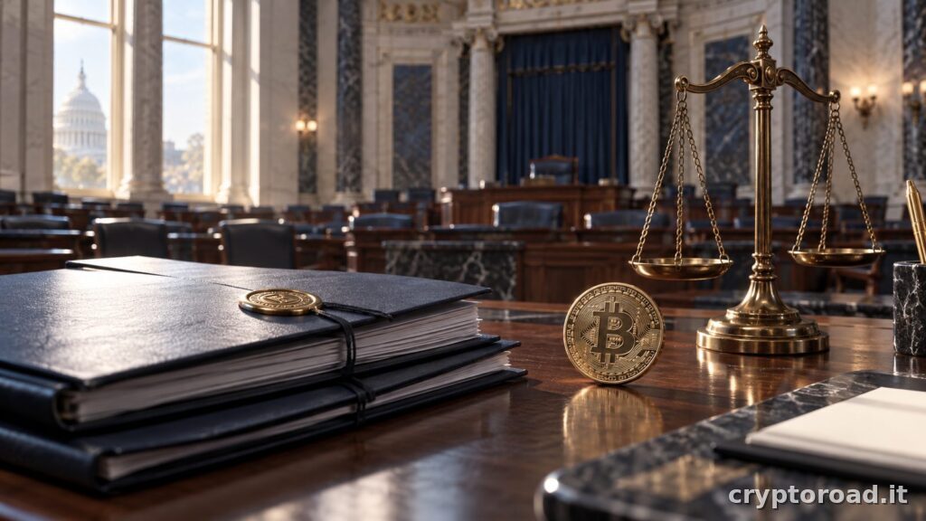 CLARITY Act: fascicoli legislativi, Bitcoin e bilancia etica nel Senato USA