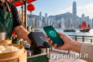 HSBC RedCoin: la stablecoin in dollari HK arriva su PayMe: illustrazione editoriale concettuale