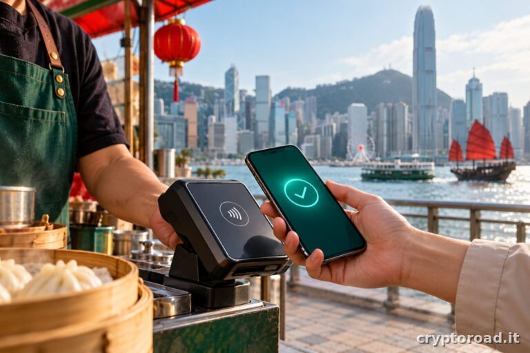 HSBC RedCoin: la stablecoin in dollari HK arriva su PayMe: illustrazione editoriale concettuale