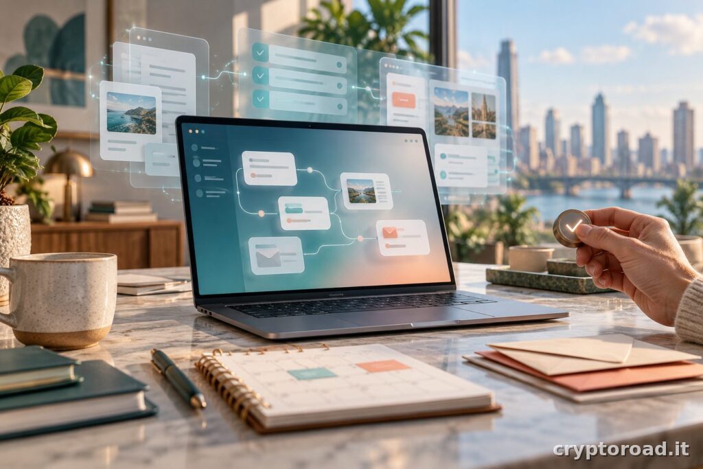 Claude Duet: illustrazione del lavoro in background con approvazione umana